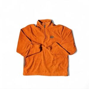 Gap orange fleece quarter zip